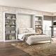 preview thumbnail 3 of 43, Pur Queen Murphy Bed with 2 Storage Units (137W) by Bestar White