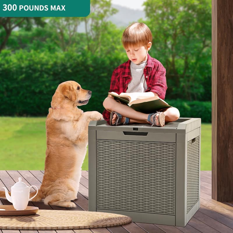 31 Gallon Outdoor Storage Waterproof Deck Box