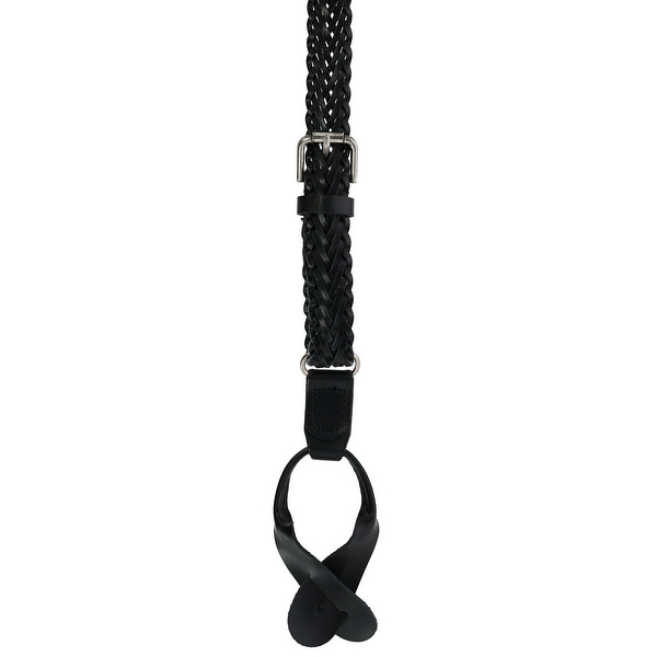 CTM Boys Leather 3//4 Inch Adjustable Braided Dress Belt