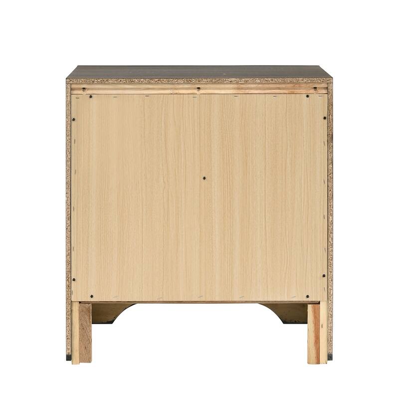 Sleek Modern 3-Drawer Nightstand with Jewelry Storage