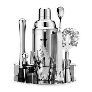 Velaze 10-Pieces Cocktail Set Kit Drink Mixer Shaker Bar