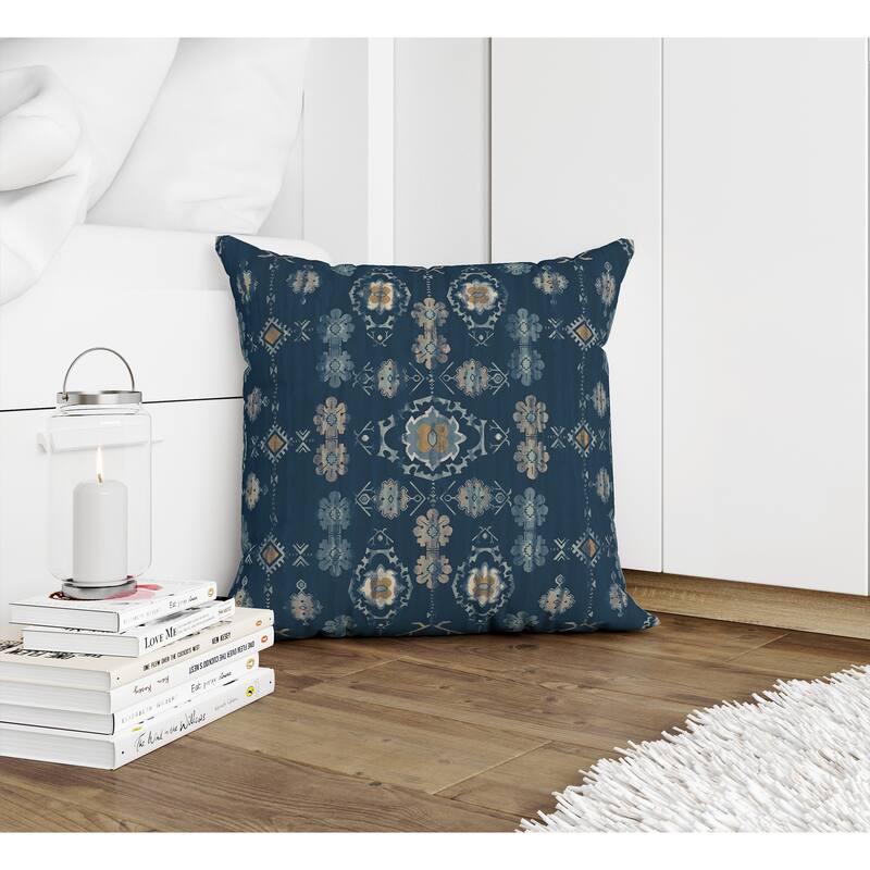 EZRA DARK BLUE Accent Pillow By Kavka Designs Bed Bath & Beyond