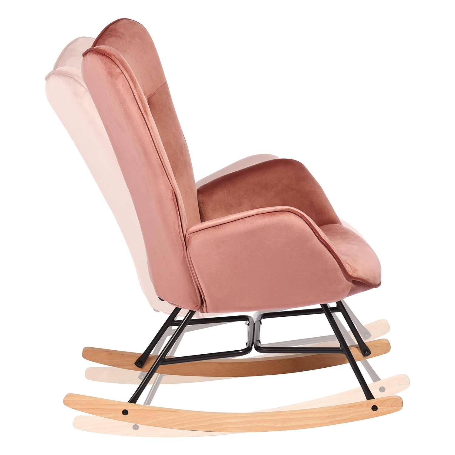 velvet nursing chair