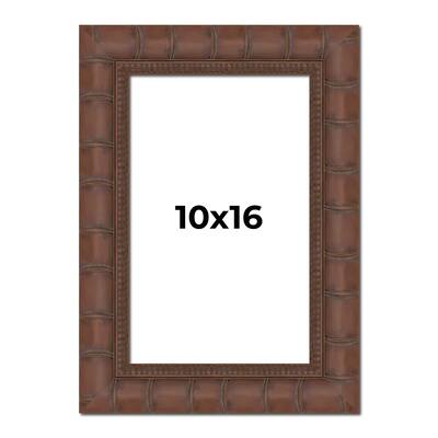 10x16 Frame Pewter Solid Wood Picture Frame Width 1.625 Inches | Interior Frame Depth 0.6875 Inches