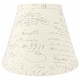 preview thumbnail 68 of 88, Hardback Faux Silk Conical Lamp Shade, 5 inch Top, 9 inch Bottom, 7 inch Slant Single - French Script, Gray