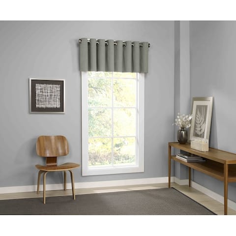 Eclipse Palisade Blackout Grommet Window Valance - 52x18