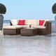 Option Brown Wicker / Beige Cushions