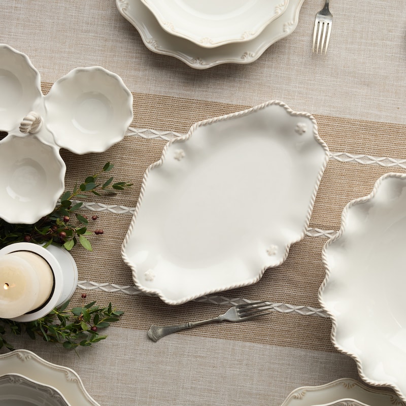 Certified International Heritage Small Oval Platter 13" x 8.75" - 13"W x 8.75"D x 1.25"H