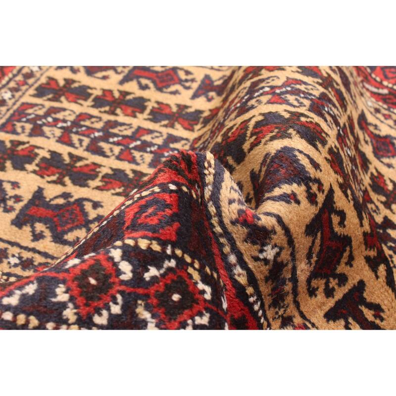 ECARPETGALLERY Hand-knotted Teimani Tan Wool Rug - 2'9 x 4'6