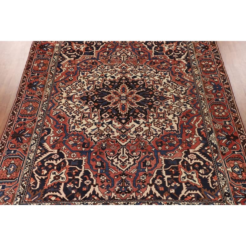 Bakhtiari Persian Vintage Rug Hand-Knotted Wool Carpet - 10'0"x 12'6"