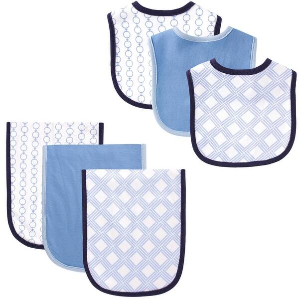 slide 1 of 1, Hudson Baby Infant Boy Cotton Bib and Burp Cloth Set 6pk, Link, One Size - Link - One Size One Size - Link