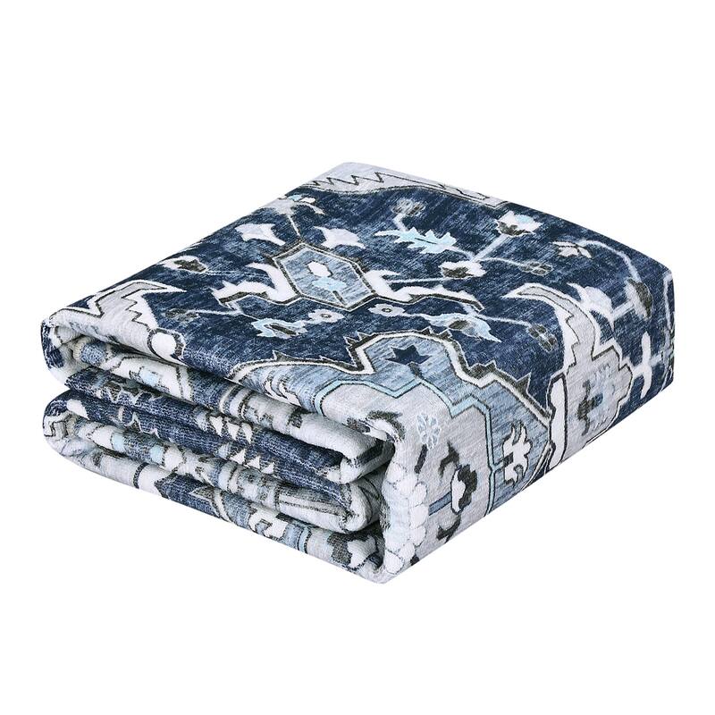 Runner Rug 2x6 Traditional Washable Vintage Medallion Floral Design Area Rug - 2' x 6' Oval