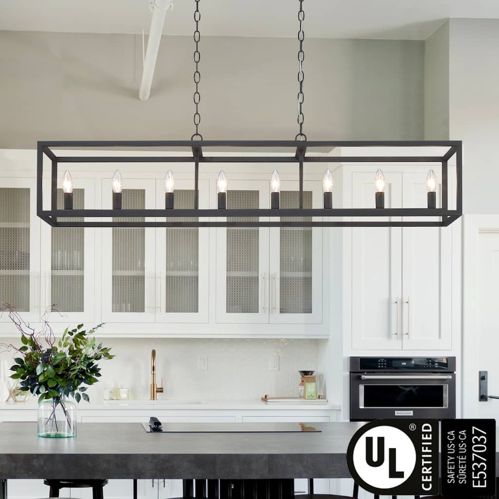 Acroma 8 - Light Kitchen Island Linear Chandelier-UL Certified