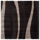 preview thumbnail 24 of 33, SAFAVIEH Florida Shag Assa Stripe 1.2-inch Thick Rug 5' Square - Dark Brown/Beige - Square