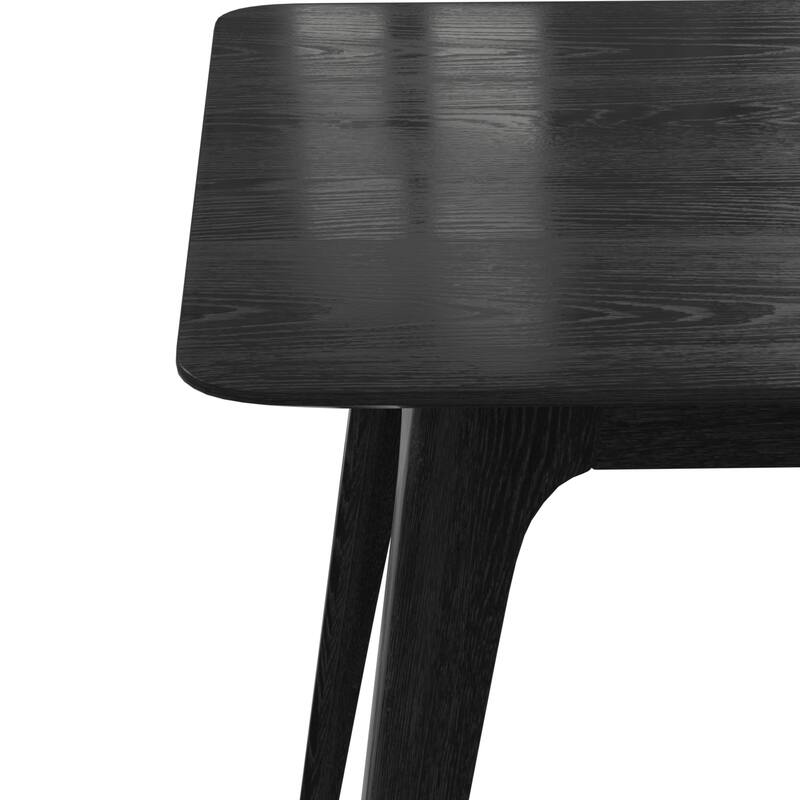 Dining Table Solid Wood Legs, Black