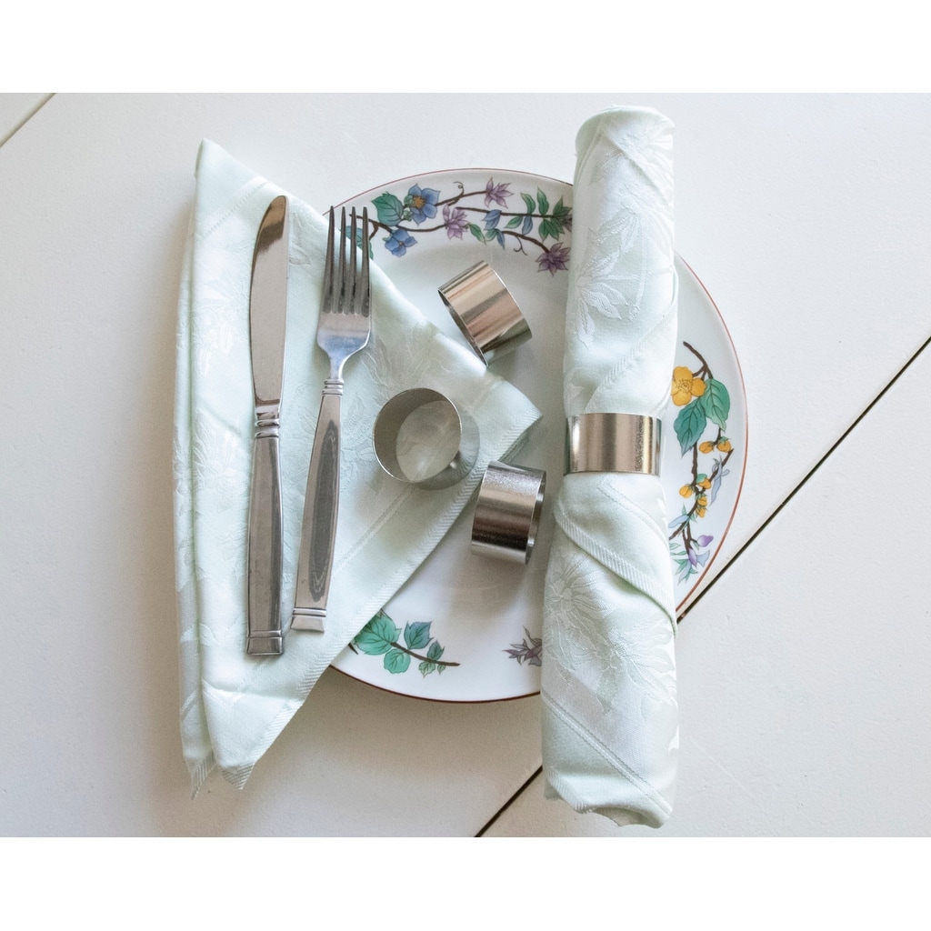 In-Sattva Handmade Artisan-Made Classic Collection Metal Dining Napkin Rings
