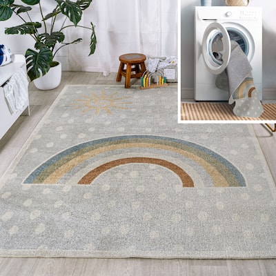 JONATHAN Y Alhambra Geometric Striped Area Rug