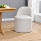 preview thumbnail 1 of 6, Cottage 21.5" Wide Upholstered Barrel Arm Dining Chairs Single - Linen