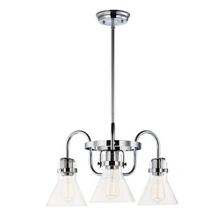 Seafarer 3-light 21.5" Wide Steel Chandelier