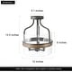 preview thumbnail 9 of 18, Modern 3-Light Drum Semi-Flush Mount Glass Ceiling Light