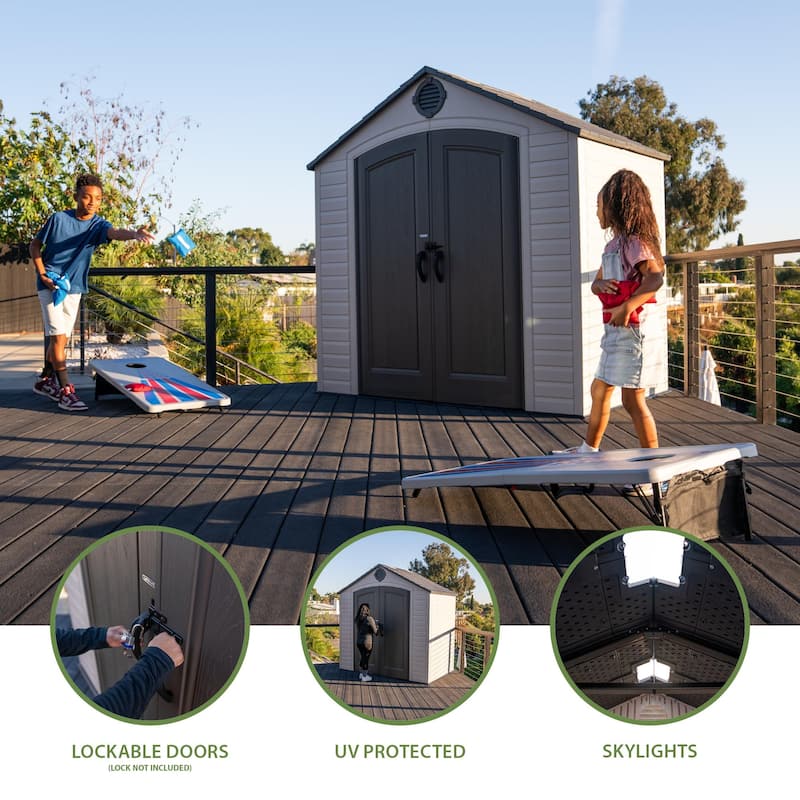Lifetime, 8'x5' Outdoor Storage Shed