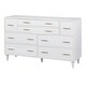 preview thumbnail 8 of 20, Lifestorey Ana 8-Drawer Mid-Century Modern Dresser