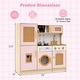 preview thumbnail 4 of 5, Wooden Kids Kitchen Toddler Montessori Pretend Play Toy w/ Light
