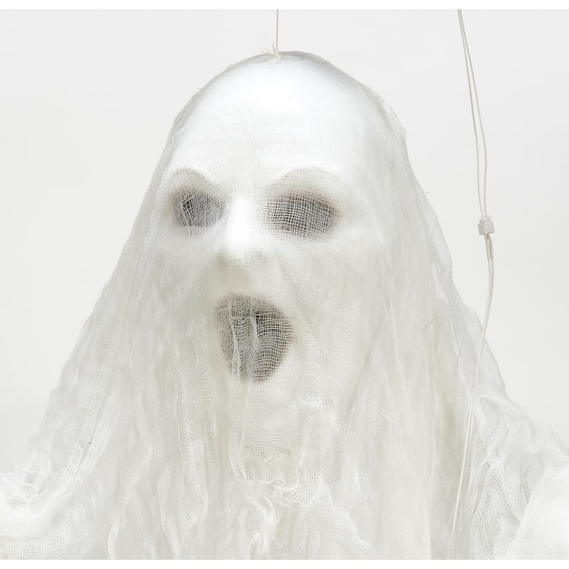 36" LED Lighted Floating Ghost Skulls