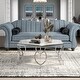 preview thumbnail 2 of 5, Talm Modern Chrome 40-inch Metal Coffee Table by Furniture of America