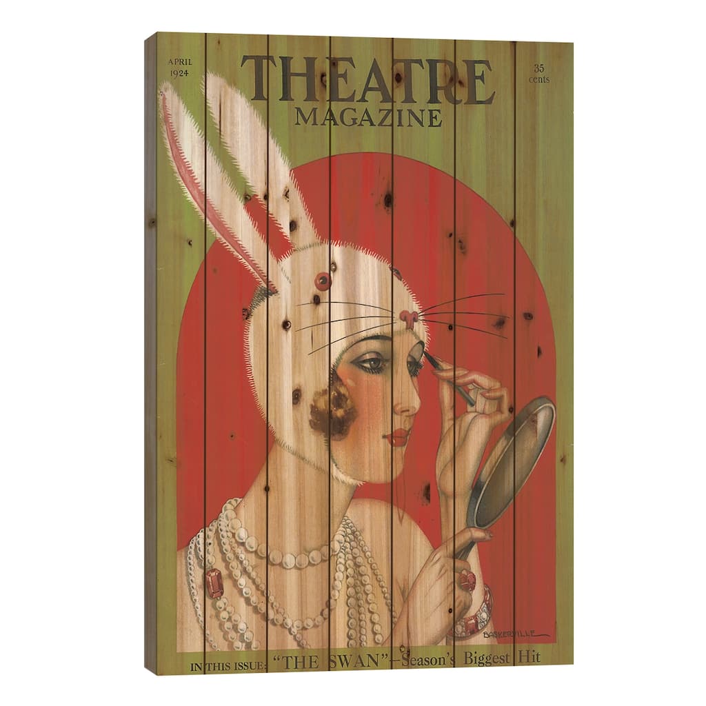 1924 Theatre Magazine Cover Print On Wood by The Advertising Archives - Multi-Color