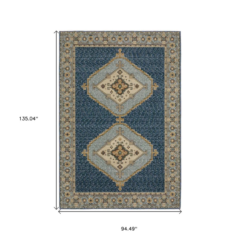 HomeRootsMedallion Bohemian Rectangle Area Rug