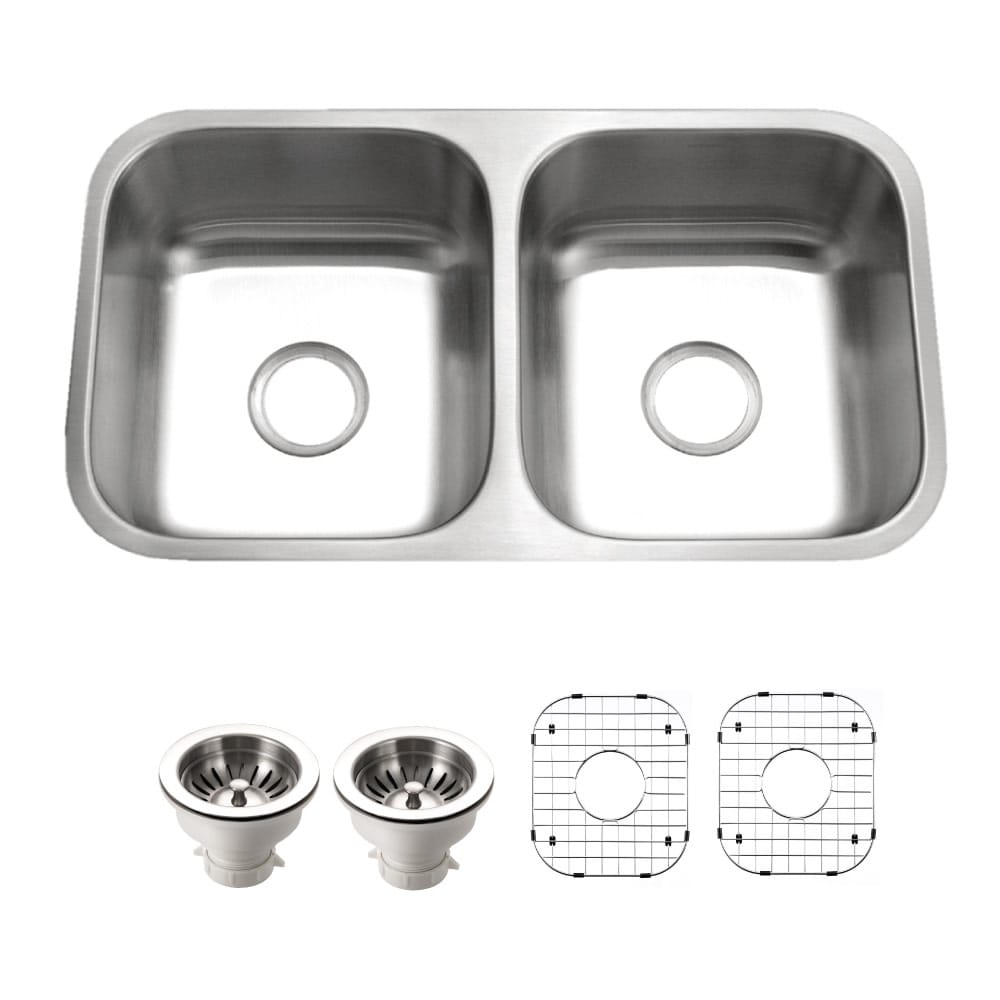 Houzer STD-2100-C Eston 31-1/16" Undermount Double Basin Stainless
