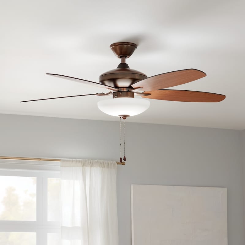 Kichler Renew Select 52 inch LED Ceiling Fan Oil Brushed Bronze with Reversible Blades
