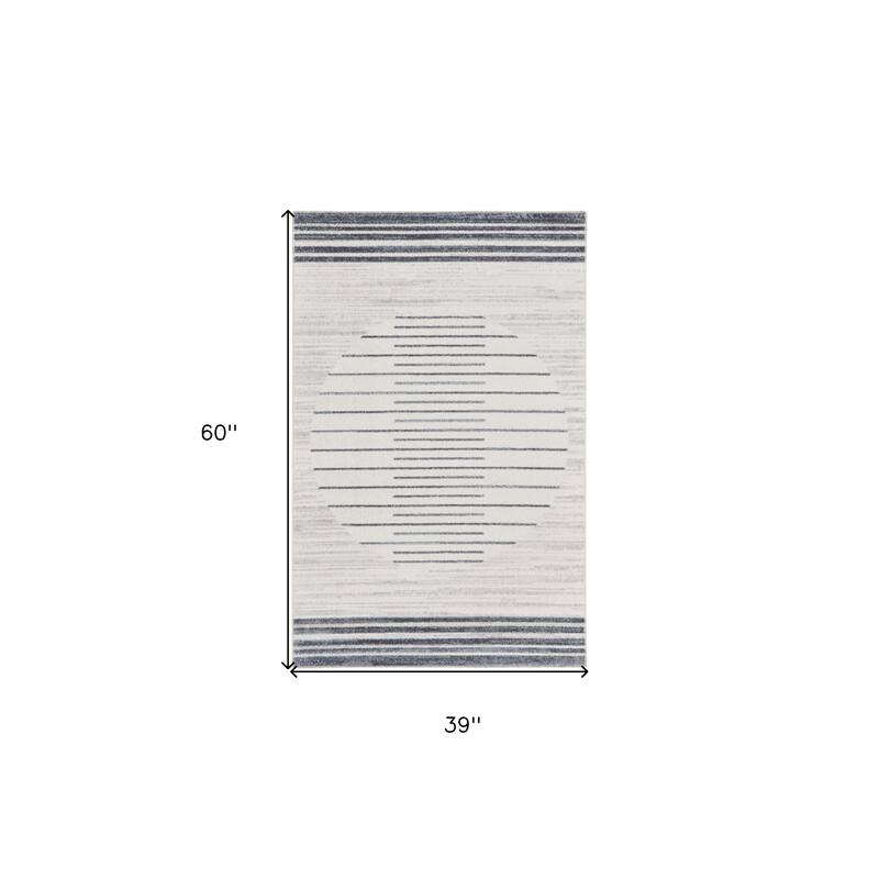 HomeRoots Geometric Modern Rectangle Area Rug