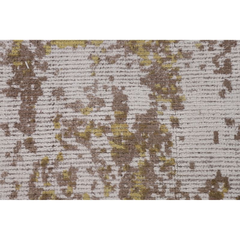 Multi-Color Modern / Abstract Area Rug Handmade Wool Carpet - 8'1"x 9'9"
