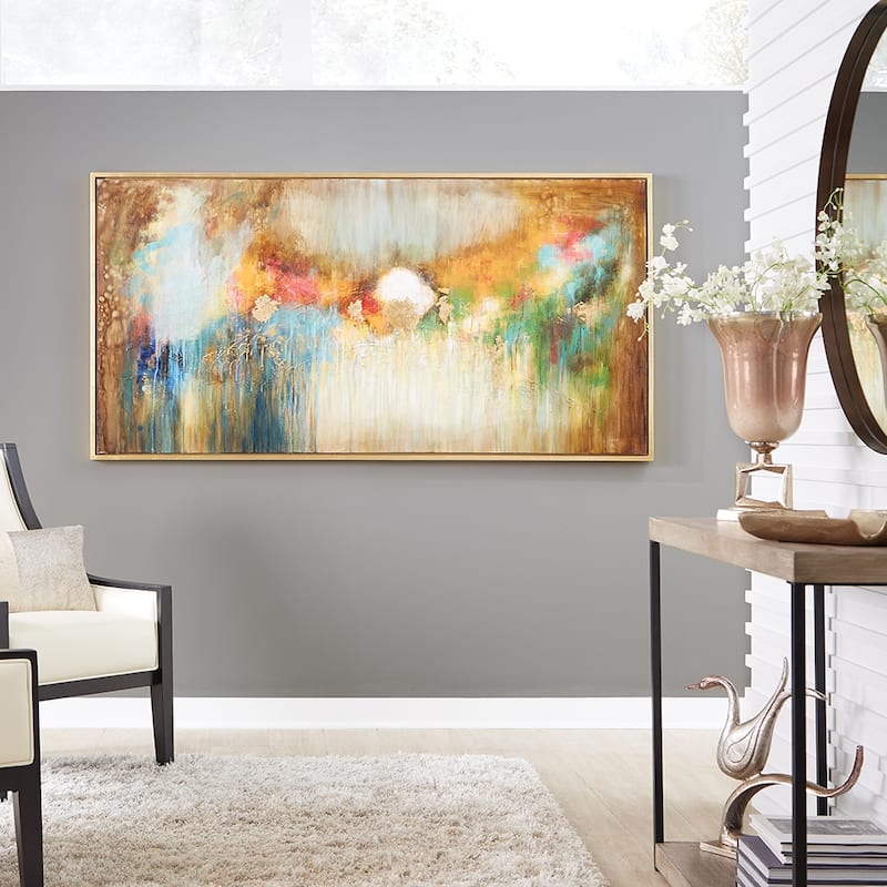 Allan Andrews Illusion Canvas Wall Art - 72" W x 36" H - Wood - Gold