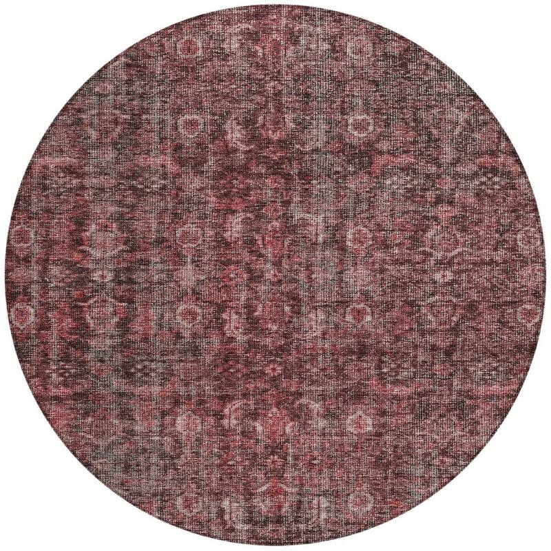 HomeRoots Damask Transitional Rectangle Outdoor Rug