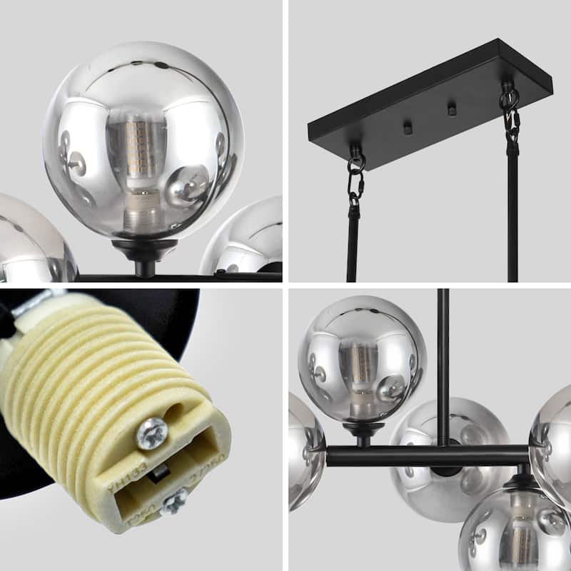 Large Kitchen Island Chandelier Modern Chandeliers for Dining Room Sputnik Chandeliers - 22-Light