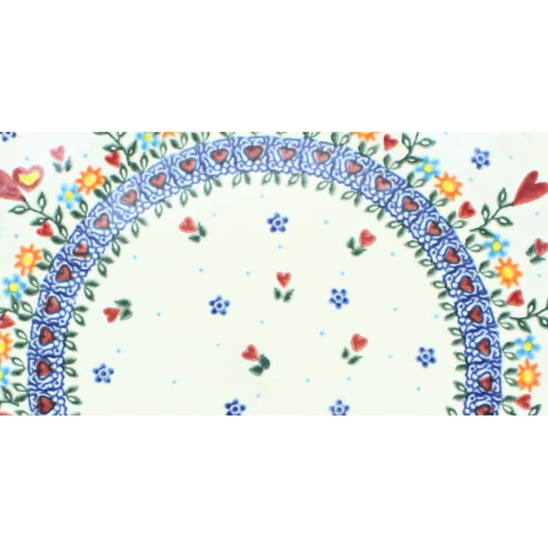 Blue Rose Polish Pottery 100 Vena Pie Plate