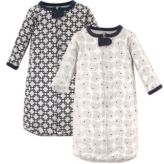 Hudson Baby Infant Boy Cotton Long-Sleeve Wearable Sleeping Bag, Sack, Blanket, Elephant