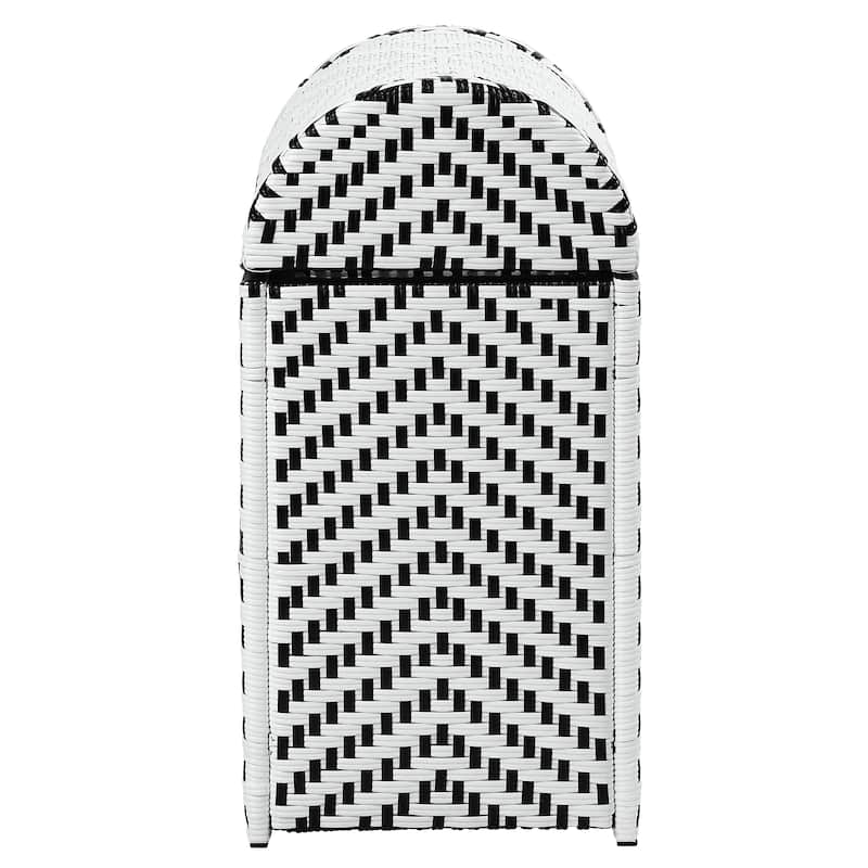 Alat Contemporary Wicker Outdoor Deck Storage Hamper by Furniture of America