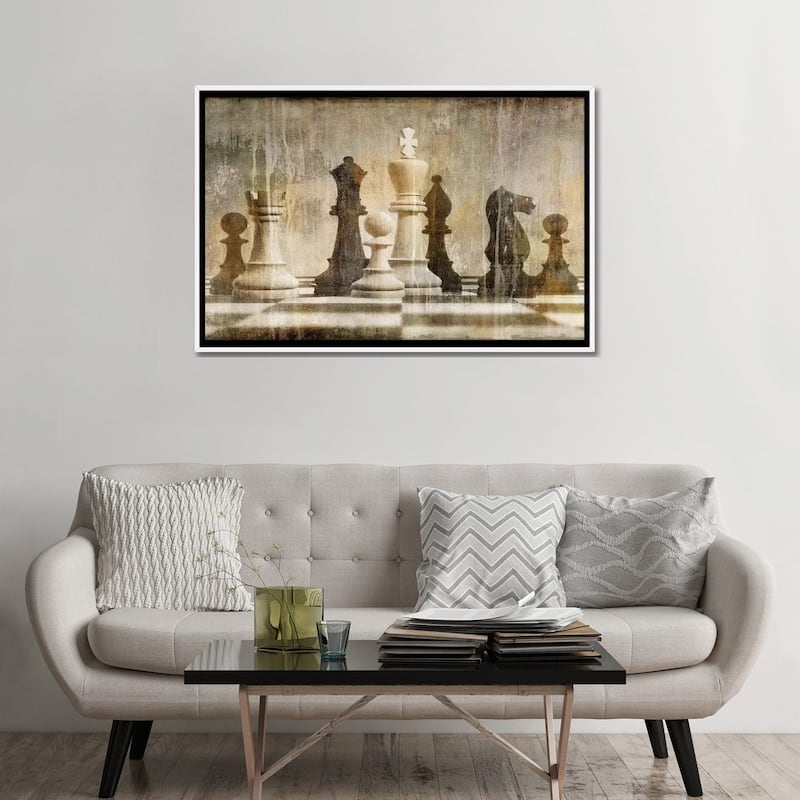 iCanvas "Chess" by Russell Brennan Framed Canvas Print