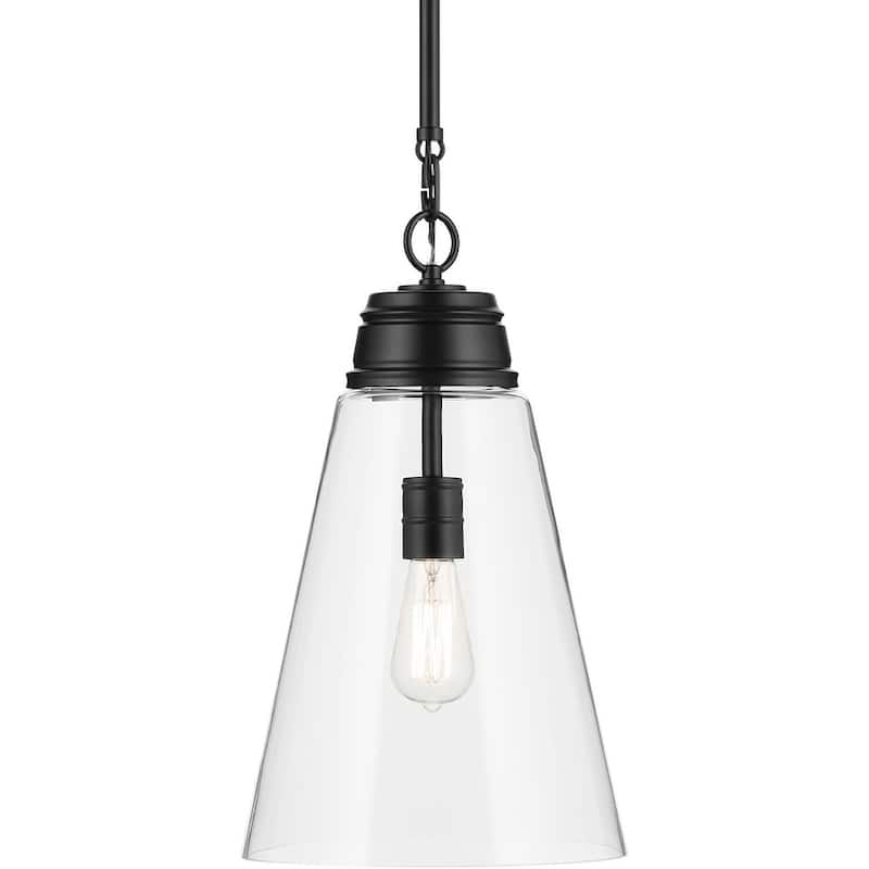 Kichler 52661CLR Marsailli 12" Wide Pendant with Clear Glass Shade