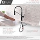 preview thumbnail 6 of 51, STYLISH Stainless Steel Single Handle Pull Down Sprayer Kitchen Faucet - Faucet Height: 16 3/4" | Spout Height: 7 1/2"