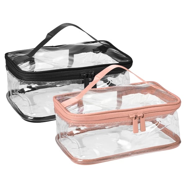 clear makeup travel bag Carry-on free packing Mber TSA Approved Toiletry Bag