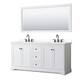 Option White, Black Trim, White Quartz Top