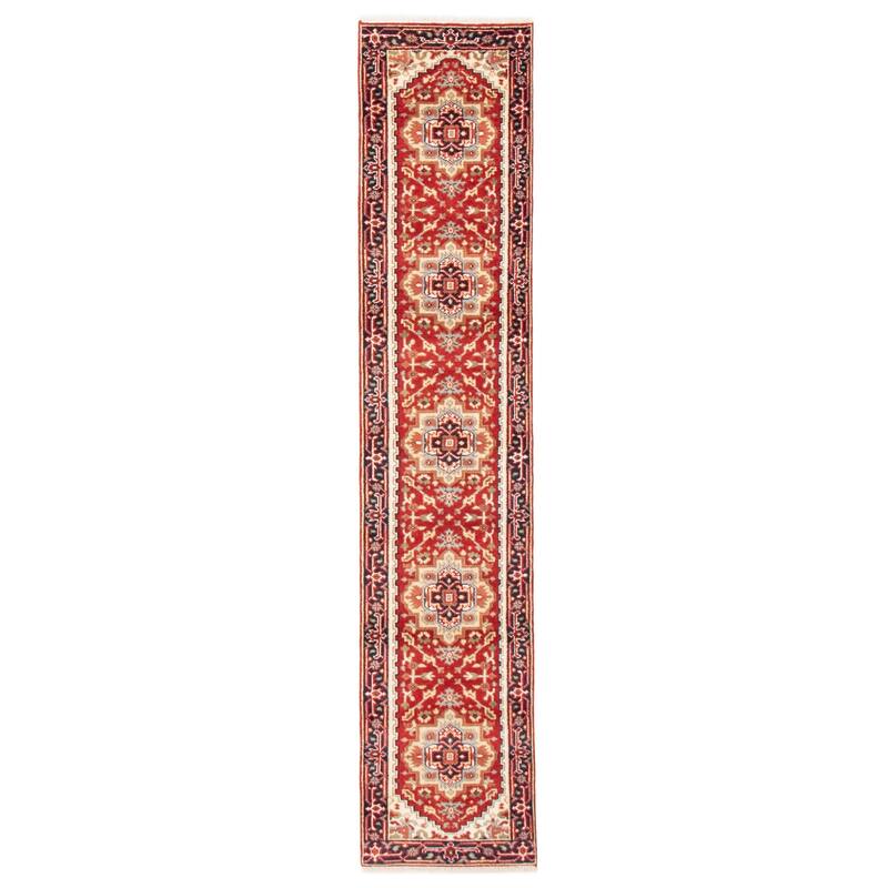ECARPETGALLERY Hand-knotted Serapi Heritage Red Wool Rug - 2'5 x 11'11