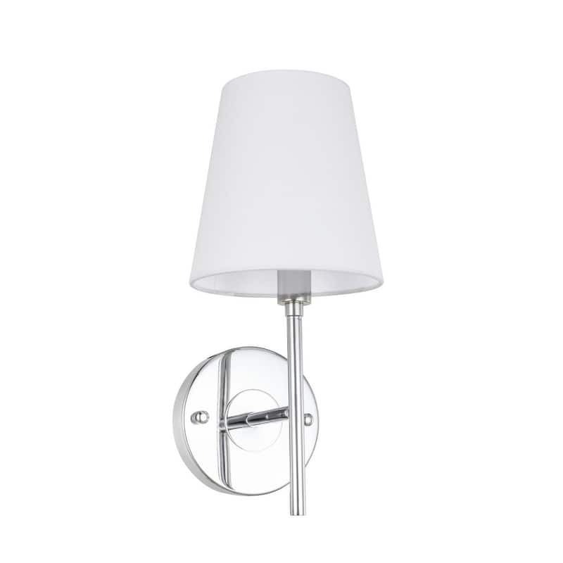 Carlton 1-light White Shade Wall Sconce