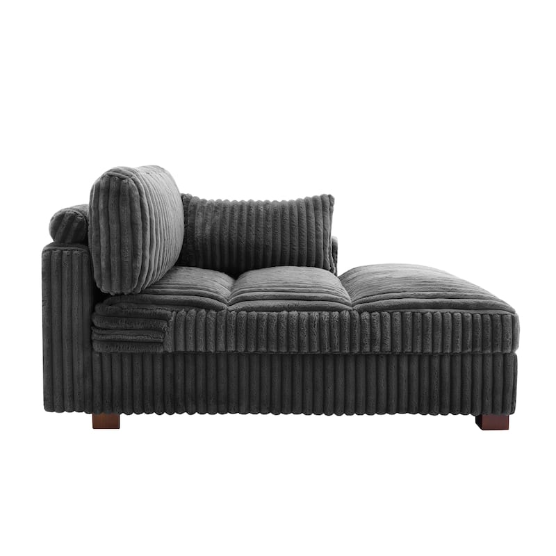 Oversized L-Shape Upholstered Chaise Lounge Sofa Couch