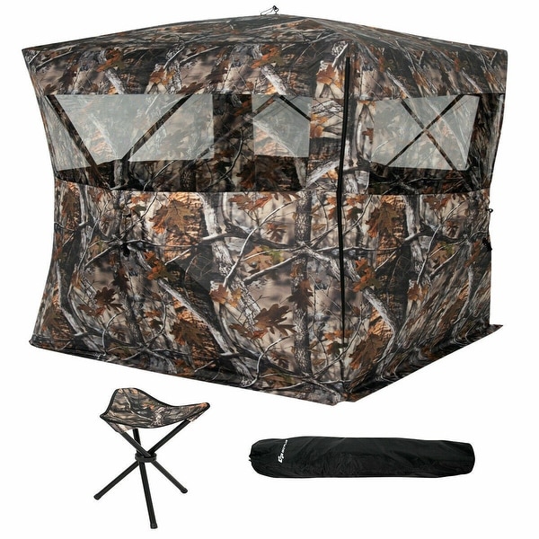 Shop Goplus Portable 3 Person Pop Up Ground Hunting Blind ...